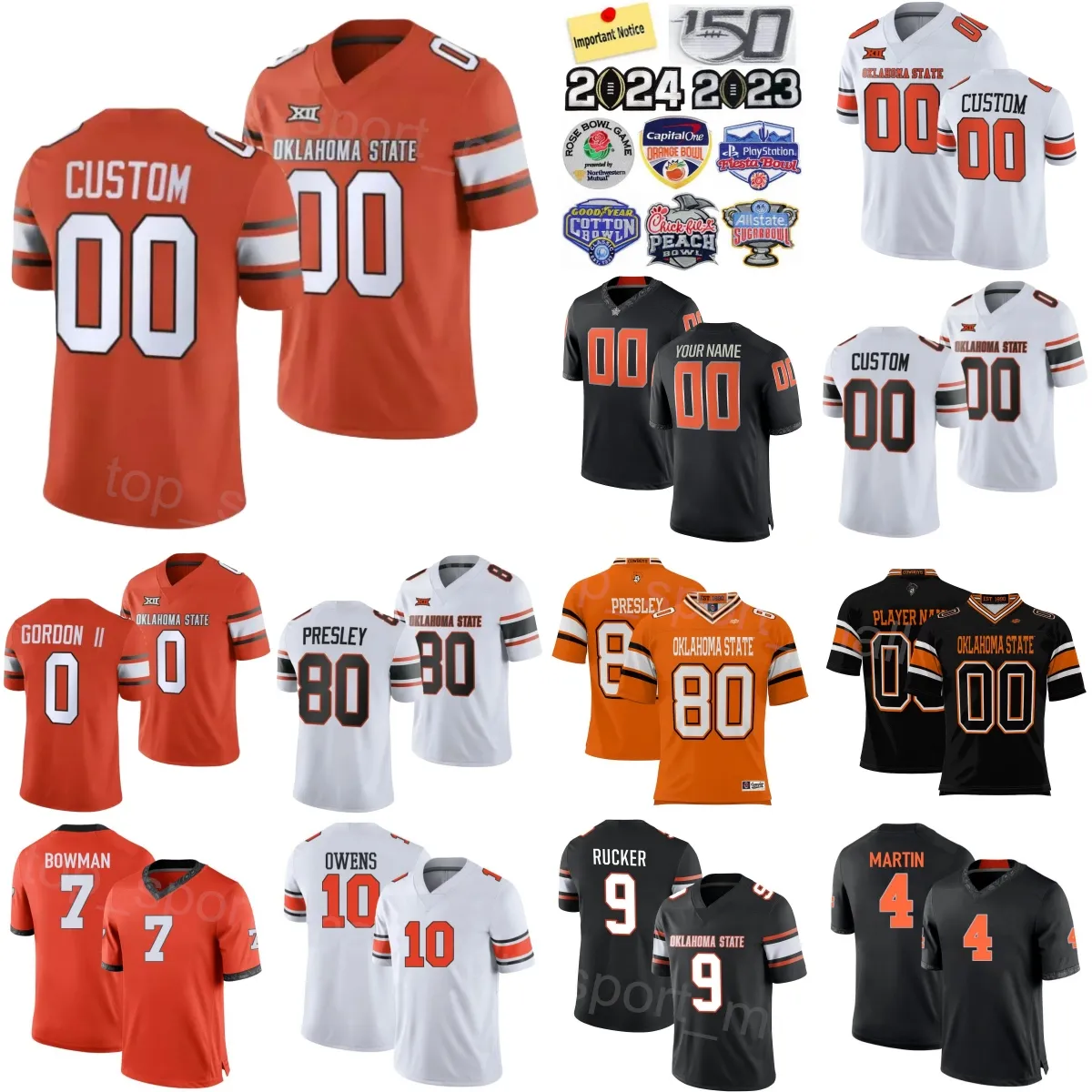 Women Men Youth College Football Oklahoma State Cowboys Jerseys