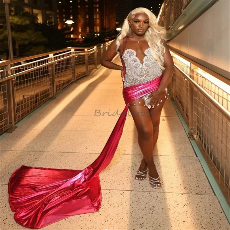 rhinestone homecoming dress short Gold main image 1