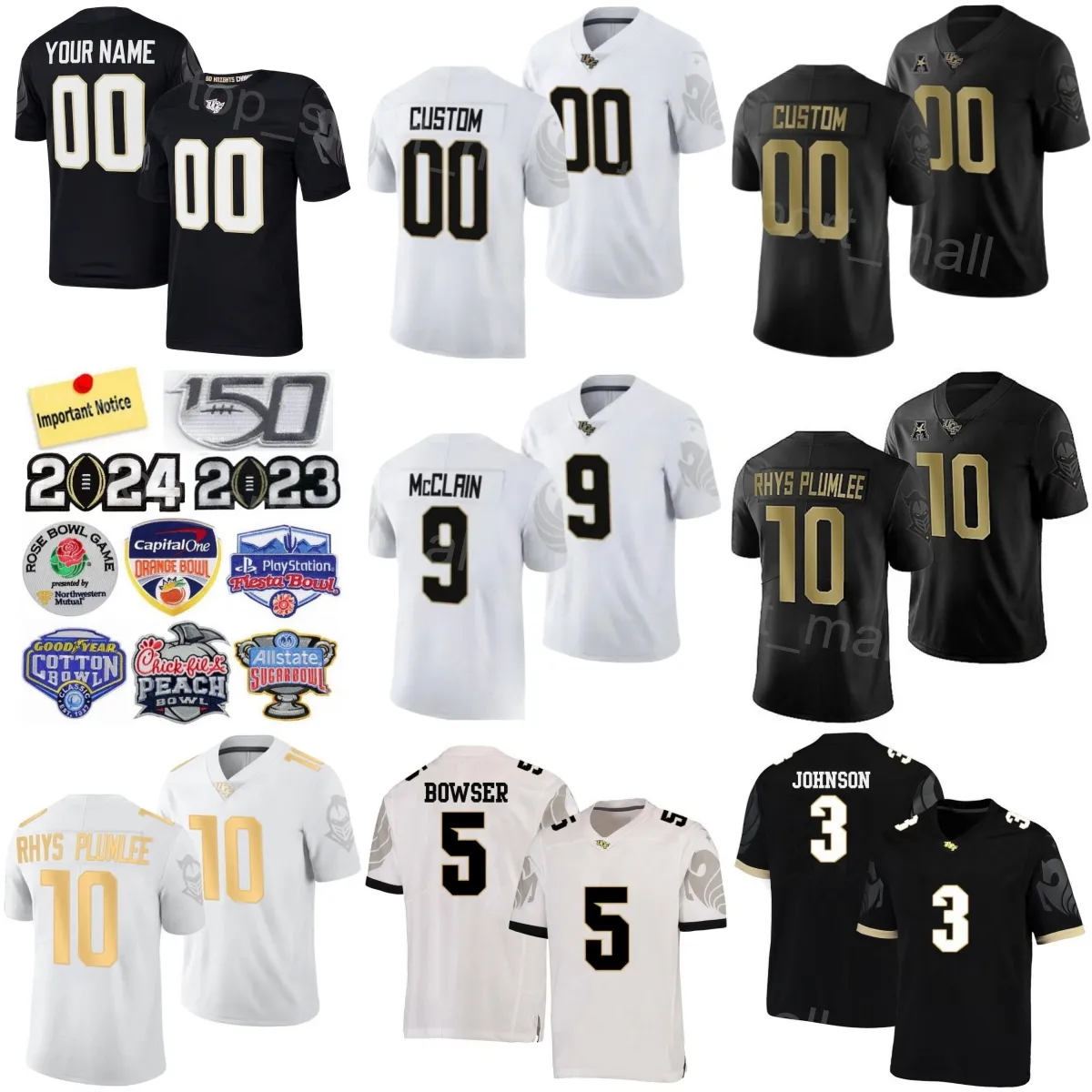 Save Big on Bulk UCF Knights Jersey College Football Timmy McClain  Jerseys University Javon Baker Xavier Townsend Isaiah Bowser  Brandon