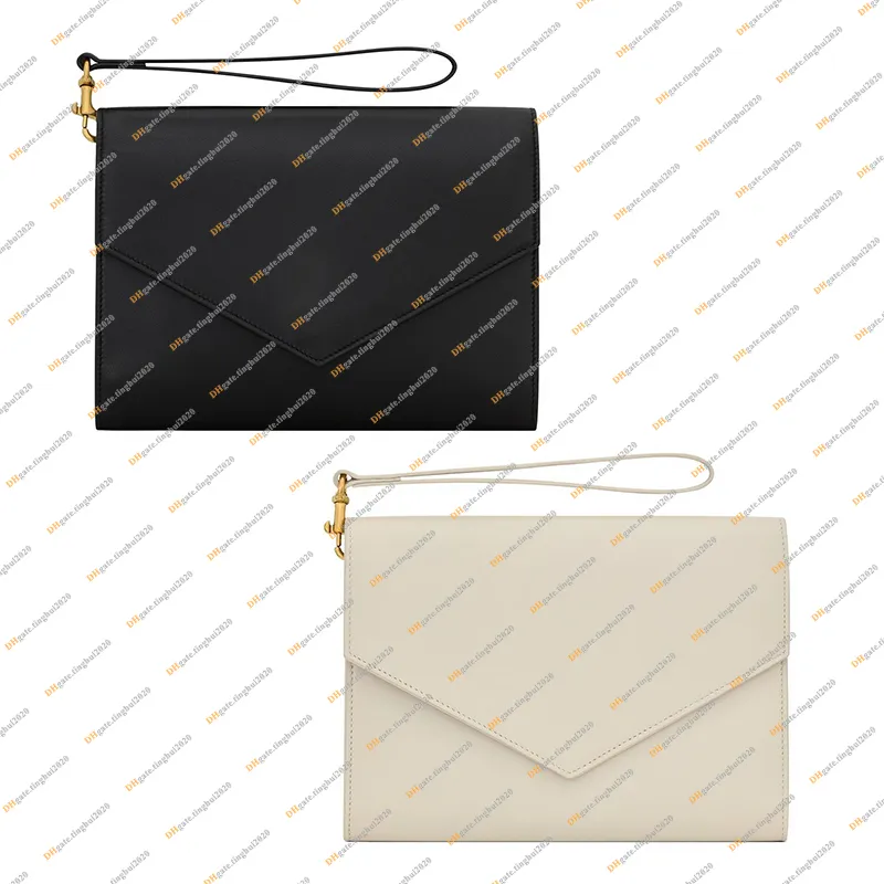 Designer Caviar FLAP White Leather Clutch Bag For... From Tinghui2020 ...