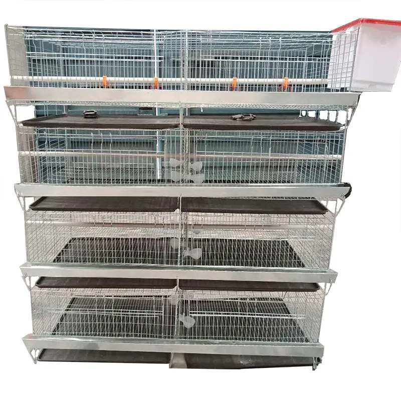 Stackable Chicken Cages Wholesale Tiered Poultry Cage: Durable Steel Stepped Chicken Hen Cage ...