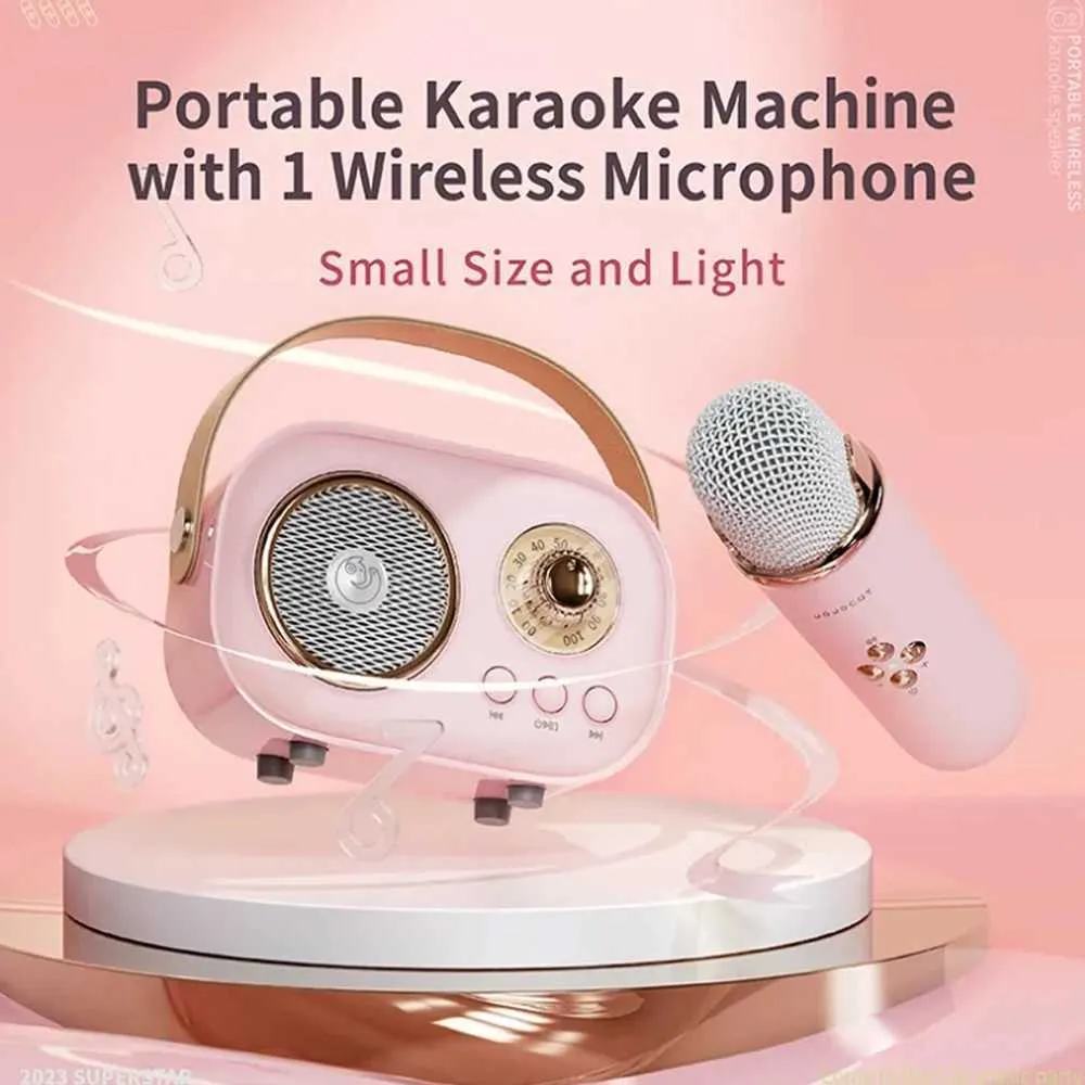 Portable Karaoke Bluetooth Speaker with Wireless Mic - High Fidelity ...