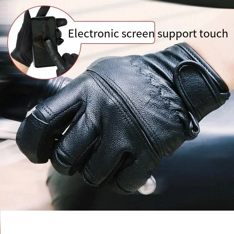 Photo inspiration: Fresh Look at Premium Sheep Leather Motorcycle Touchscreen Gloves