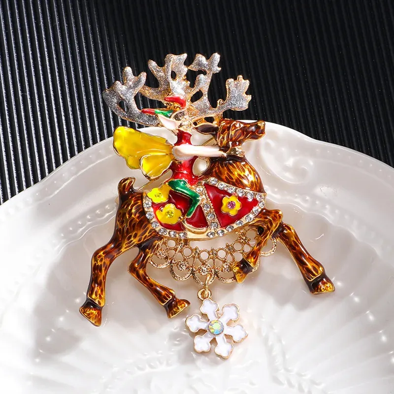 thumbnail image 2 of Crystal Peacock Brooch Pin – Enamel Bird Brooch For Women, Coat, Jacket, Dress, Scarf Accessory 2 of 6