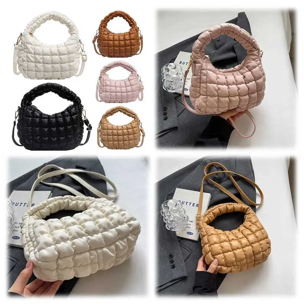 Women's Glossy Quilted Puffer Tote Bag – Large Padded Shoulder Bag, Zipper Closure (Multiple Colors)