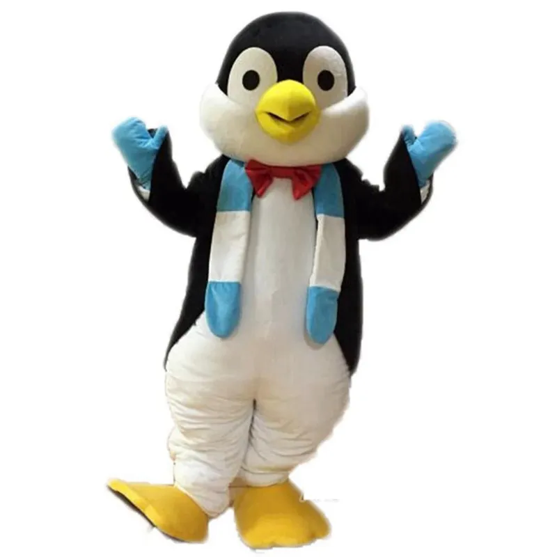 Adult Unisex Penguin Mascot Costume Full Sleeve Cotton Broadcloth ...