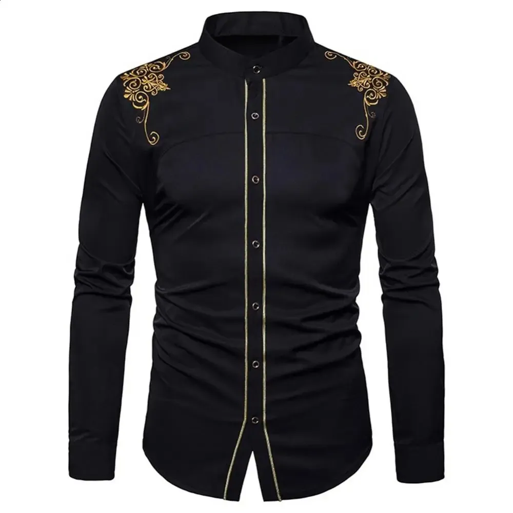 Men's Red Flame Long-Sleeved Shirt Men's Red Flame Long-Sleeved Shirt