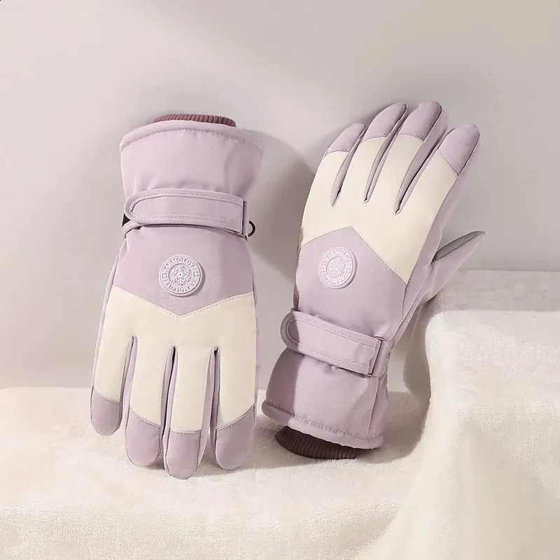 Gants Velo Hiver VTT Homme Coupe Imperméable Doublé Polaire Tactiles Chauffant Pour Ski Velo De Route S 98846819