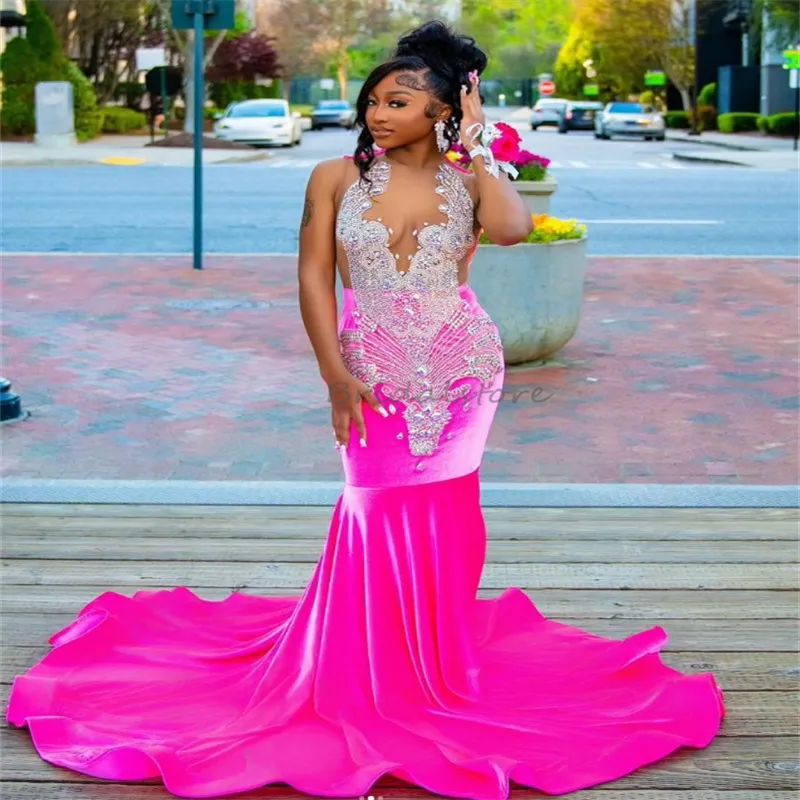 open lace back dress Pink Secret Love Glitter Mesh Gown with Diamante Belt main image 1