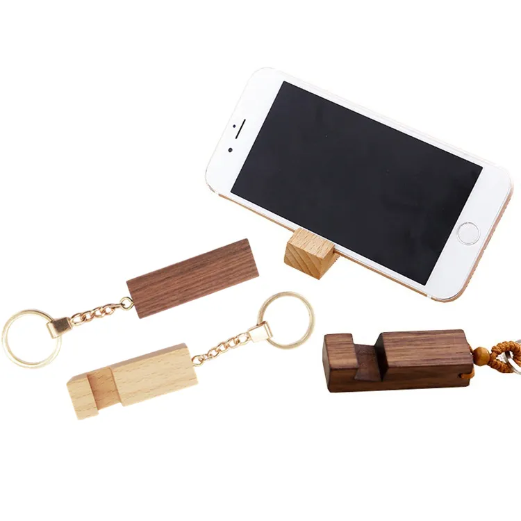 phone stand wooden keychain holder
