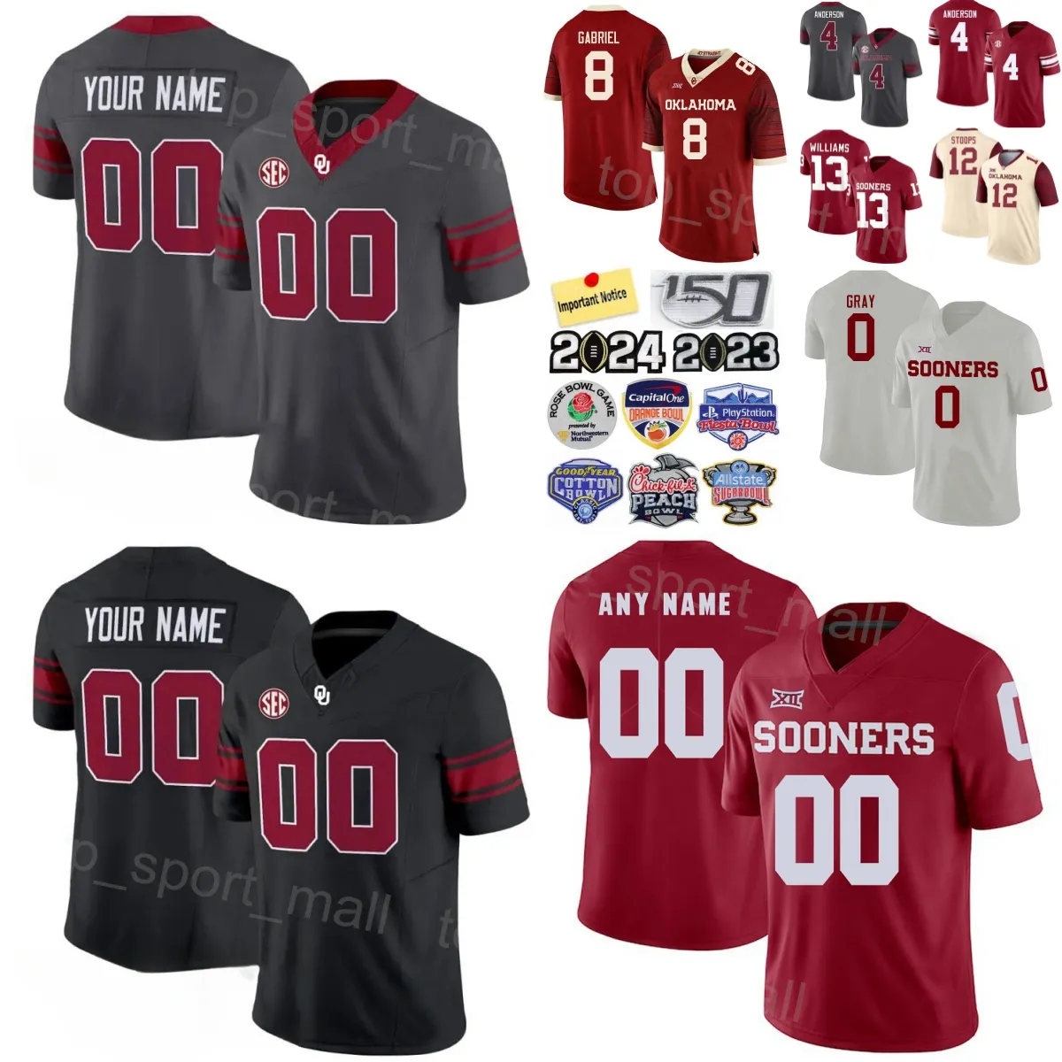 College Football Oklahoma Sooners Jerseys Oklahoma Sooners Jersey