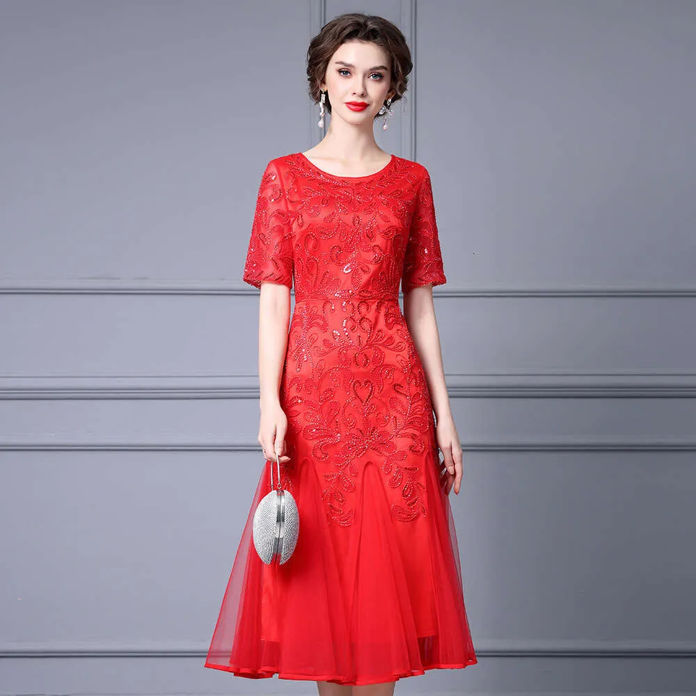 Red Heavy Industry Embroidery Summer Splicing Mesh... From Clothing959421,  $98.82 | DHgate.Com