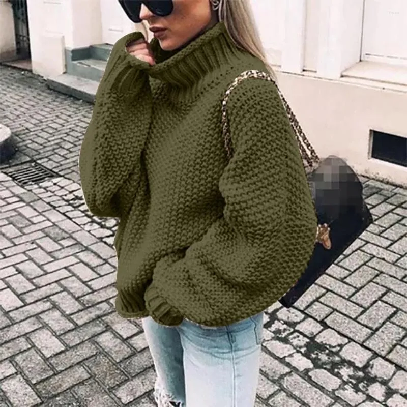 Maglione Donna Manica Lunga Colorblock - Pullover Casual Autunno Inverno, Morbido E Comodo, Taglio Largo