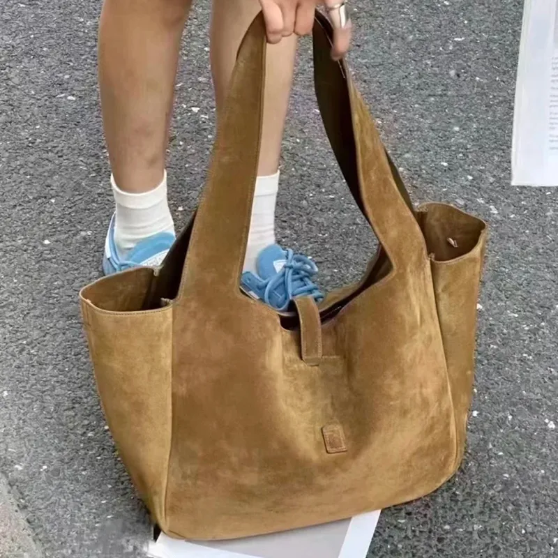 Simple Designer Shoulder Bags Tote Suede Handbags For... From ...