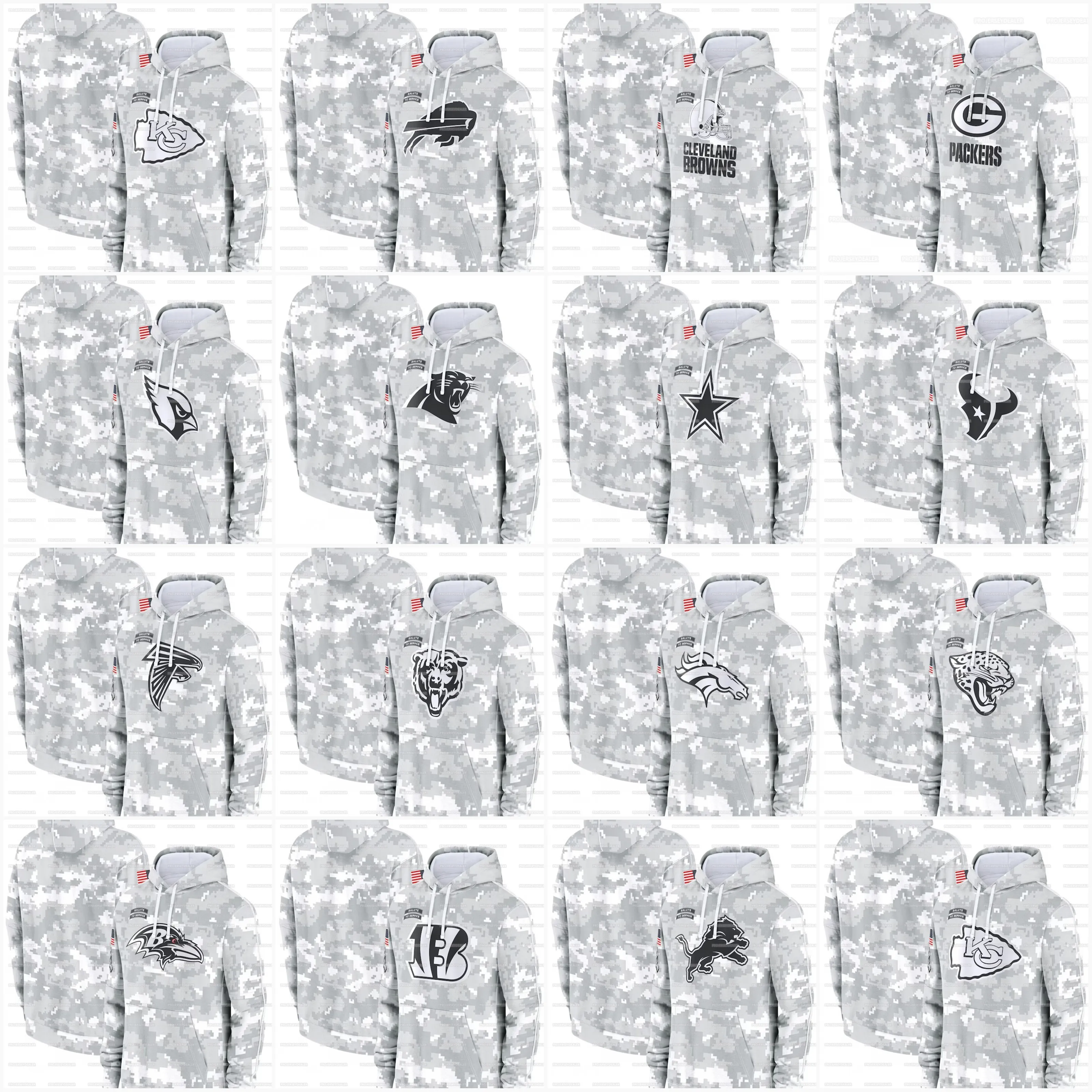 NFL Salute To Service Hoodie Football Lacer Hoodie Custom Show