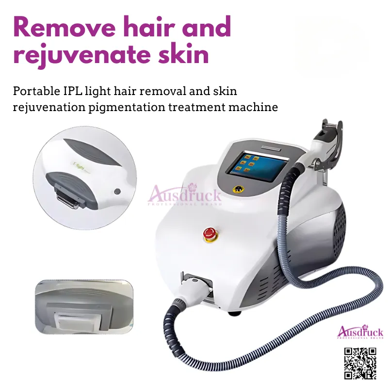 Portable IPL Hair Removal Machine with Skin Tender and Toner Functions ...
