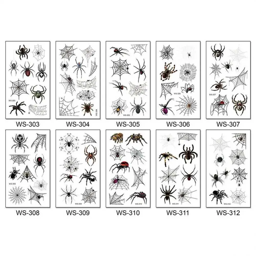 Tattoos Colored Drawing 5/3 Horror Dark Temporary Halloween Waterproof Arm  Body Fake Stickers For L240910 De $37,77 | DHgate, image size:1000x1000