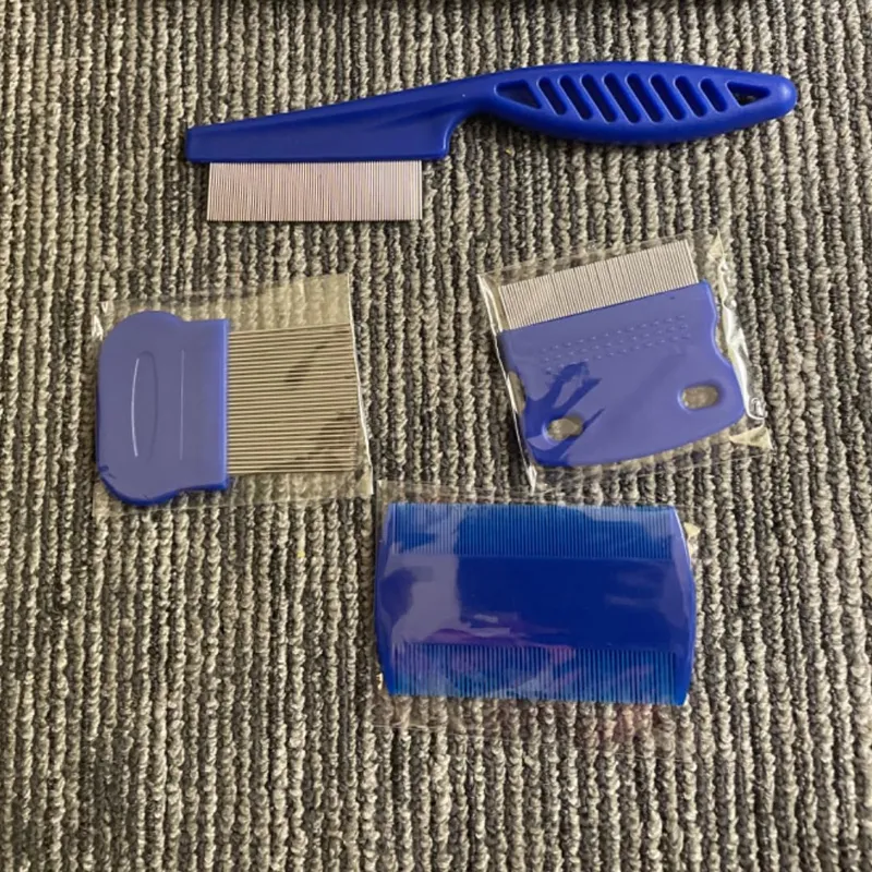 Loppekamme i rustfrit stål til hunde og katte 4-pak_voghion.com