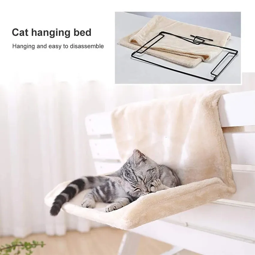 Detachable Cat Hammock Bed with Metal Frame for Radiator, Bench, or ...
