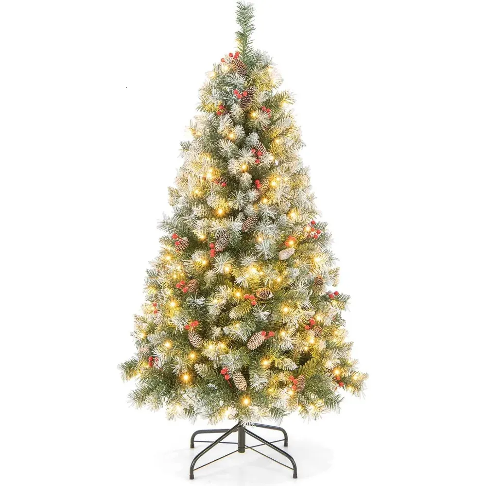 Albero di Natale artificiale con punte di rami fitti, design