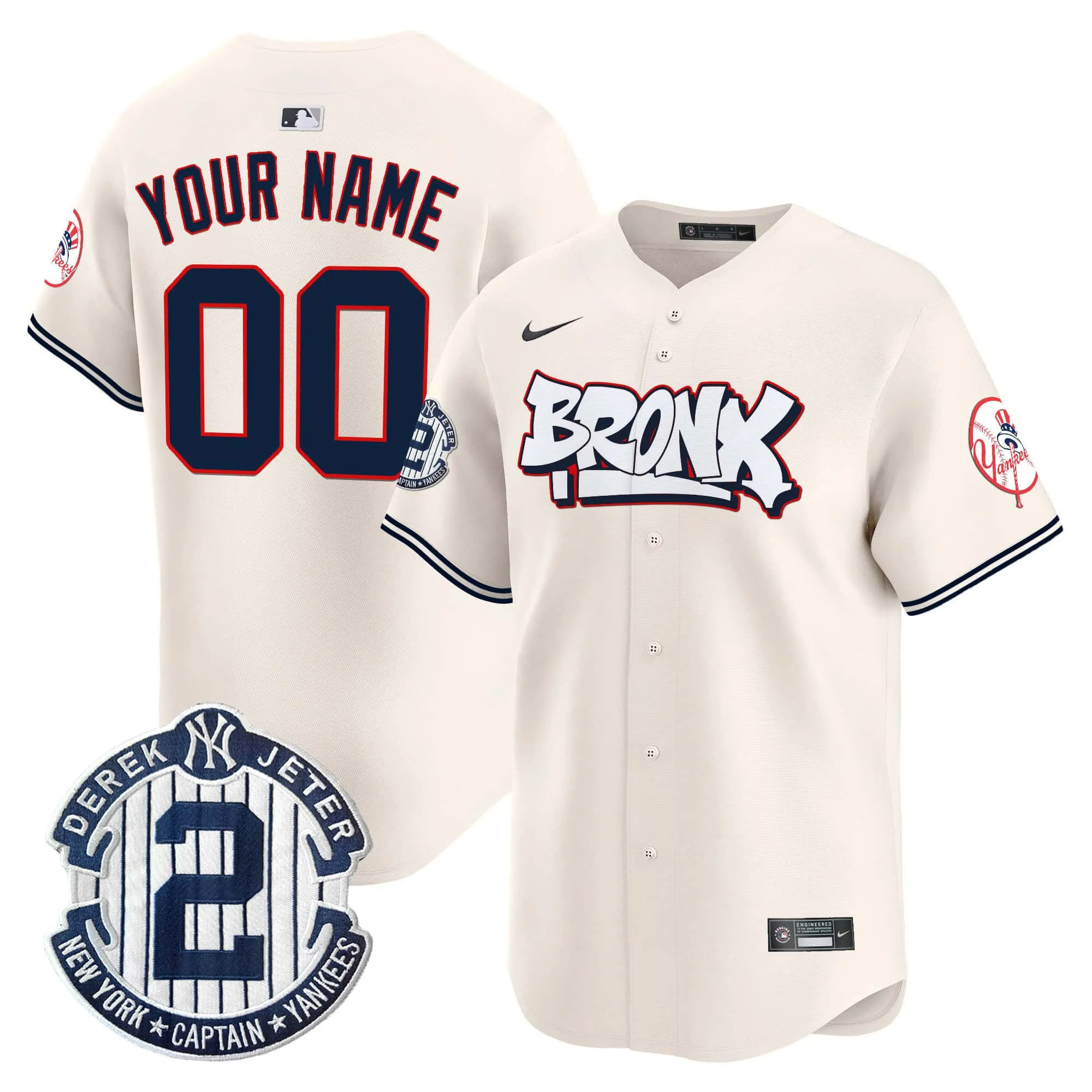 Newyork Yankees ユニフォーム Jeter Mサイズ Derek Jeter Jersey - NY Yankees Replica Adult Home Jersey