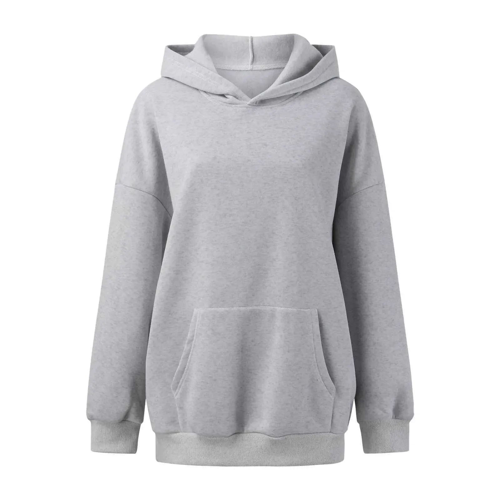 Woman Hoodies Oversized Pullover Hoodies Basic Plain Hoody Baggy Lounge Long Sleeve 1/4 Zip Sweatshirt Casual Pockets Hooded Sweat Tops 2025 Autumn Winter Ladies Jumpers Preppy Clothes Cream Hoodie - View #12