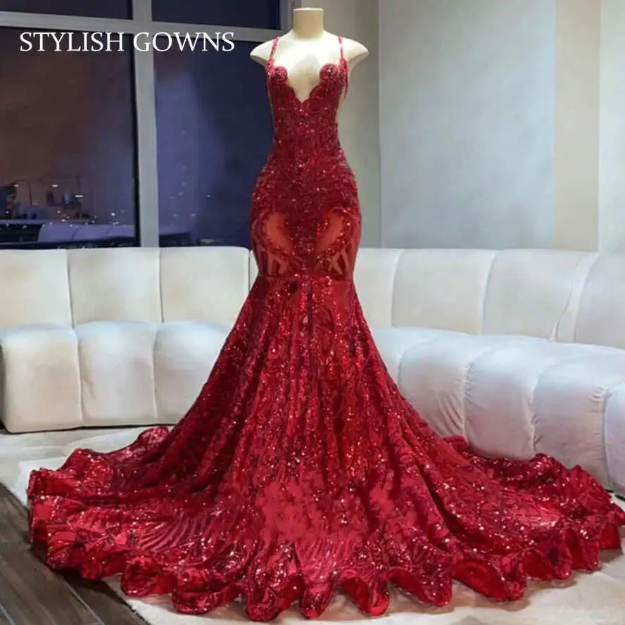 Long Sleeve Evening Gown Red Wedding Dress Pinterest Red Prom Dresses  Mermaid Red And Black Wedding
