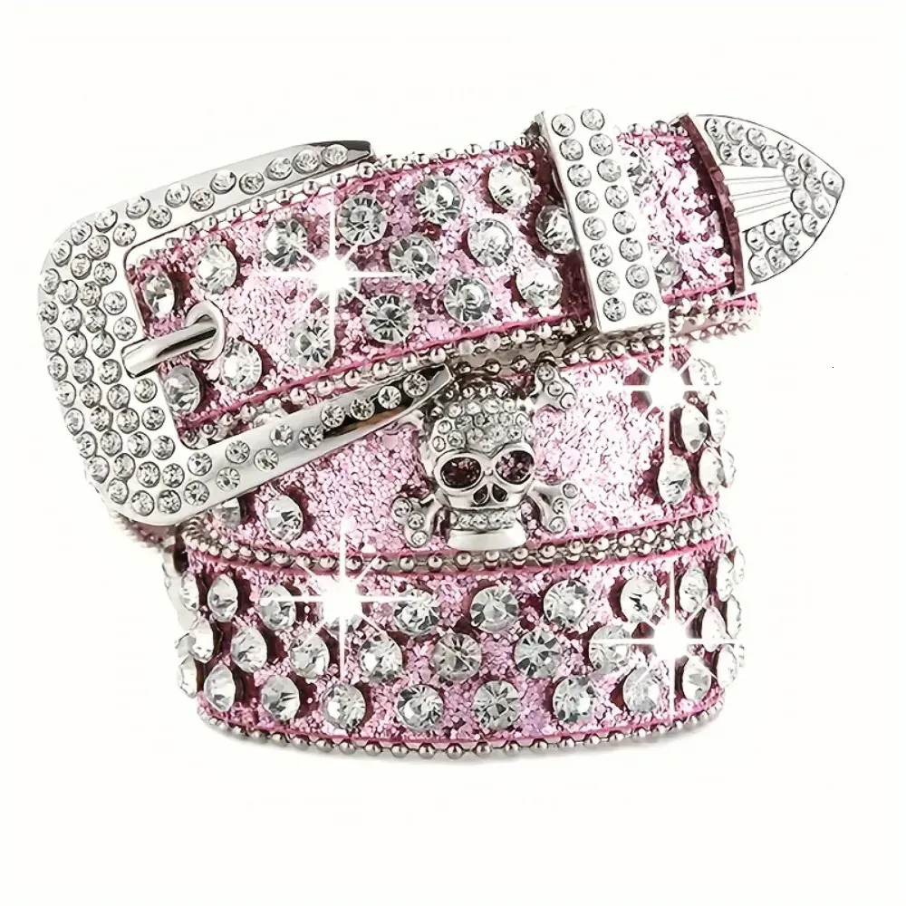 BB Belts Rhinestone Western Cowgirl Belt Sparkling PU  display picture 2