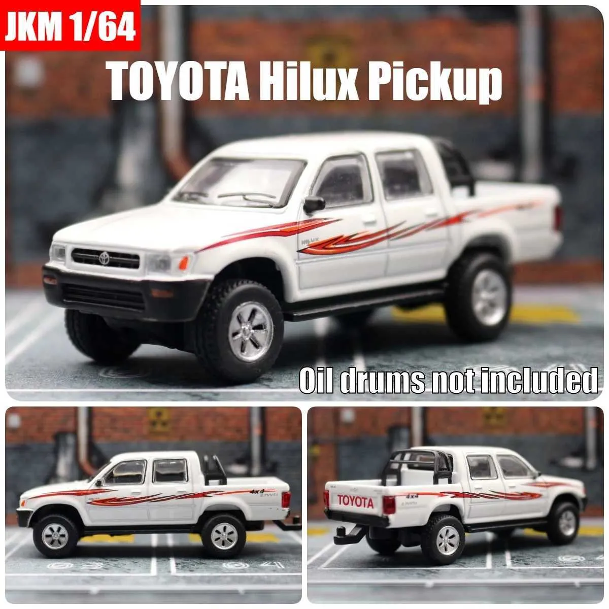 JKM 1:64 Toyota Hilux Pickup Diecast Metal Model Car Collection New in Box JKM 1:64 Toyota Hilux Pickup Diecast Metal Model Car Collection New in Box