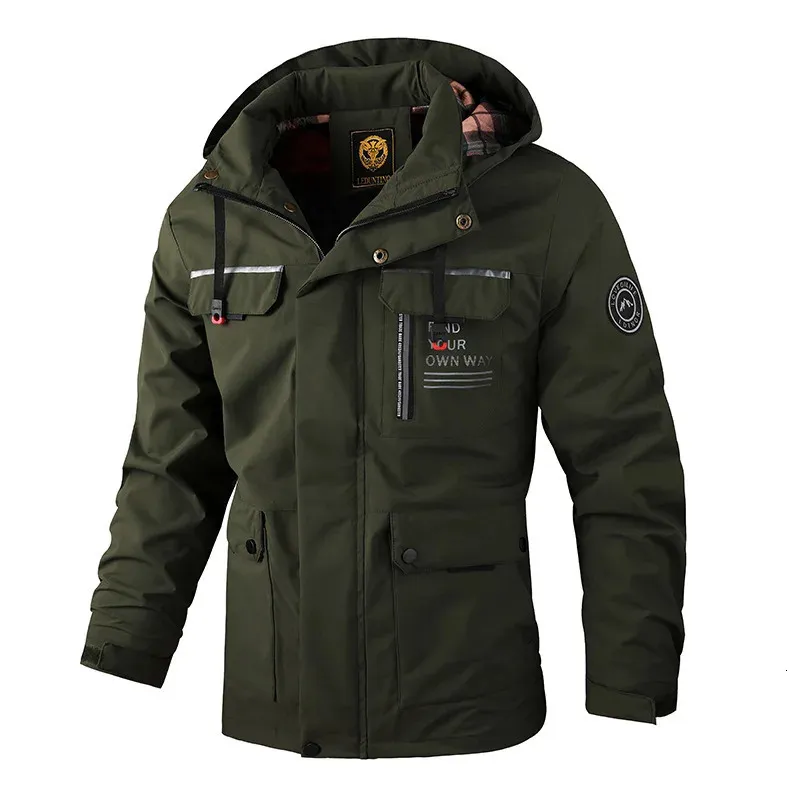 Abrigo Hombre De Invierno Parka - Chaqueta Esponjosa, Impermeable, Con Capucha Y Bolsillos, Ideal Para Deportes Al Aire Libre
