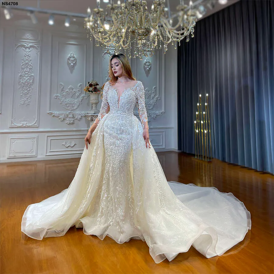 wedding dress with flowers Wildflowers Garden Gown– Teuta Matoshi main image 1