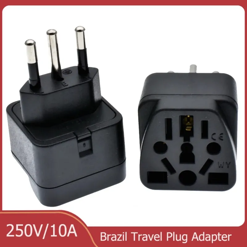 Universal Brazil Travel Plug Adapter - 5 Pack - Power Plugs Worldwide ...
