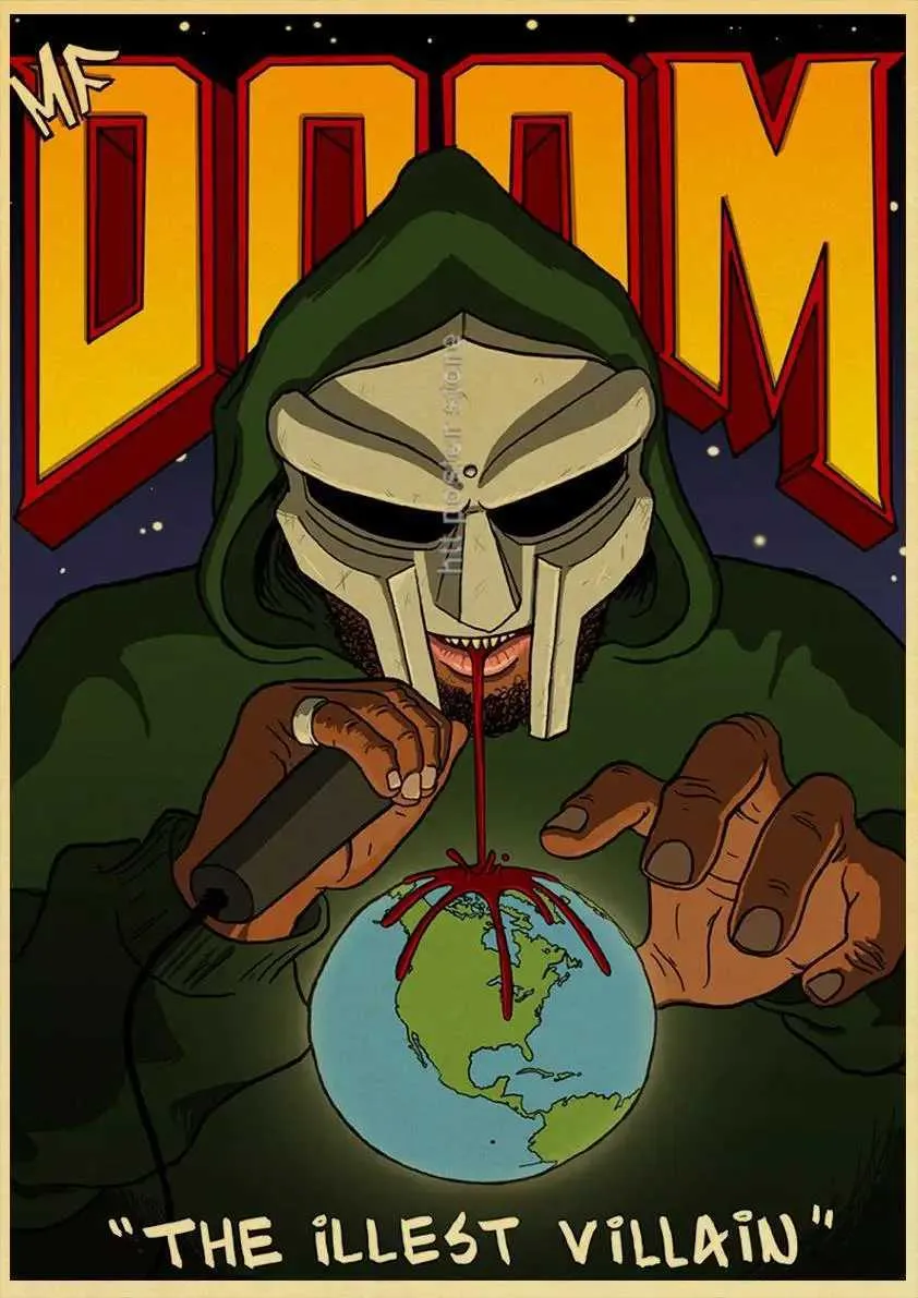 MF Doom Madlib Retro 80s Movie Posters Hip Hop Rap Music MF Doom Madlib Retro 80s Movie Posters Hip Hop Rap Music