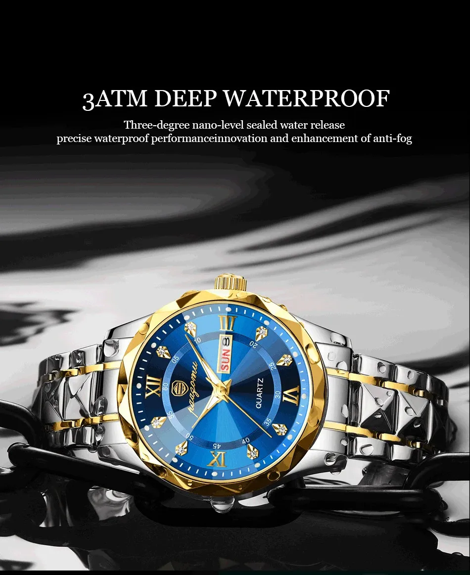 DHgate.com:Mens Stainless Steel Luminous Quartz Watch with DHgate.com:Mens Stainless Steel Luminous Quartz Watch with