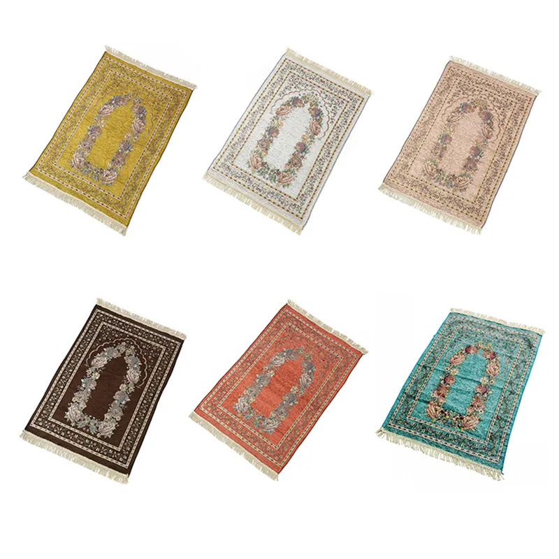 Muslim Prayer Rug Waterproof Islamic Prayer Mat Soft Cotton Ramadan ...