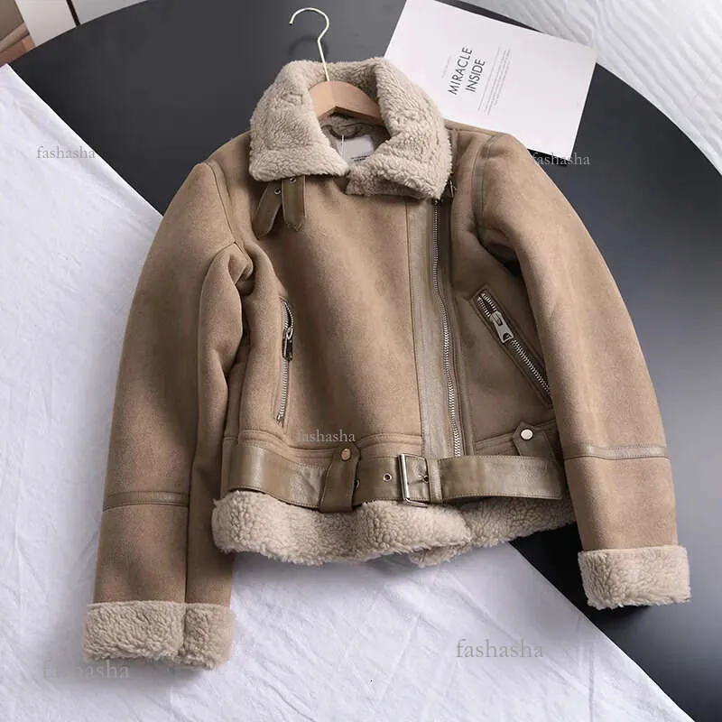Giacca In Pelle Marrone Donna Fatta A Mano – Vera Pelle D'Agnello Stile Moto Biker - Foto 2