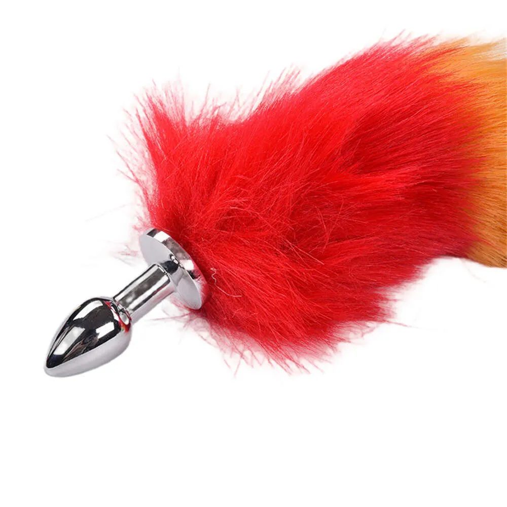 Rainbow Tail Hairy Anal Plug Wearable Cross Dressing... From  Indulgeinanight, $14.46