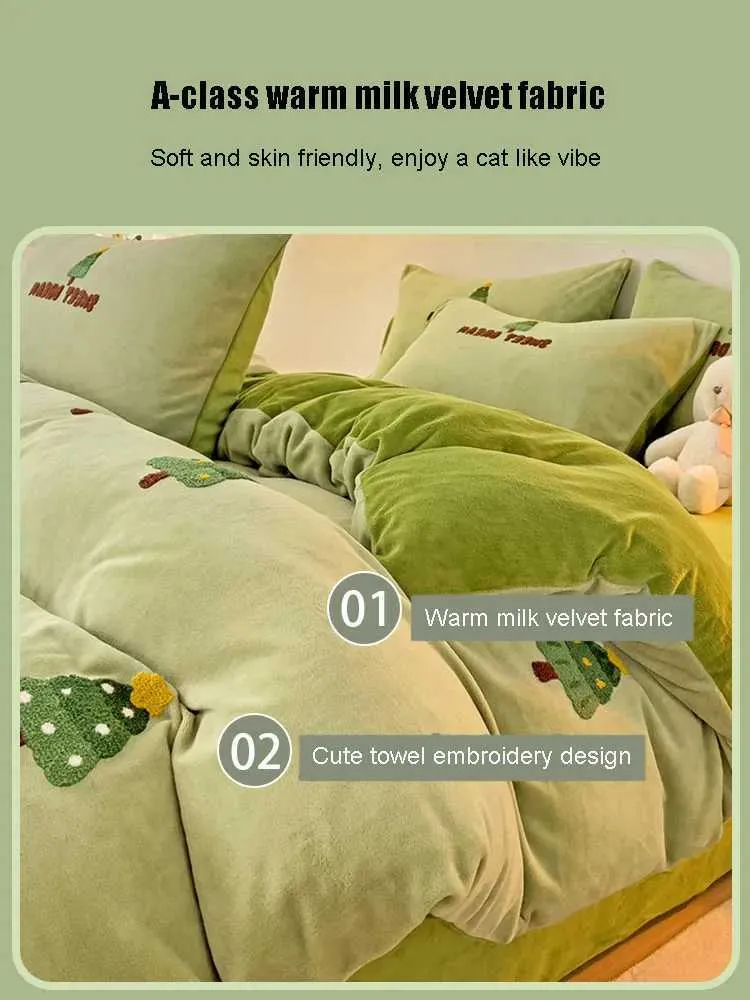 Cozy Coral Velvet Bedsheet Set - 3 Piece Plush Mattress Cover For Winter Warmth 3 thumbnail image