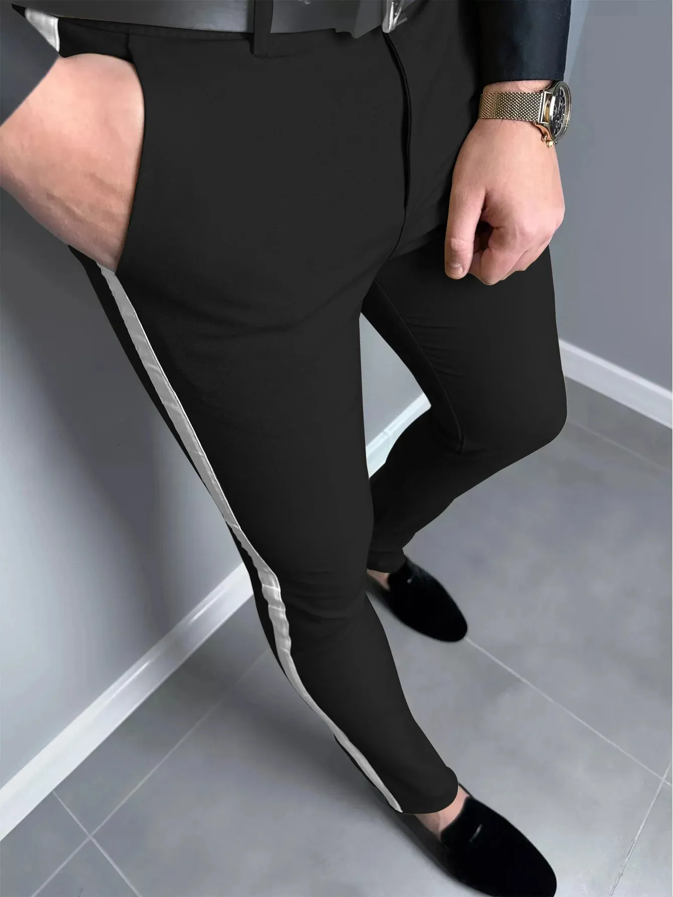 Fashion Light Mens Business Trousers Solid Color... From Longda03, $25. ...