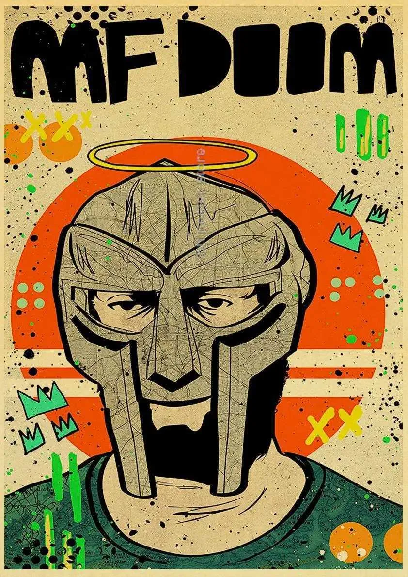 MF Doom Madlib Retro 80s Movie Posters Hip Hop Rap Music