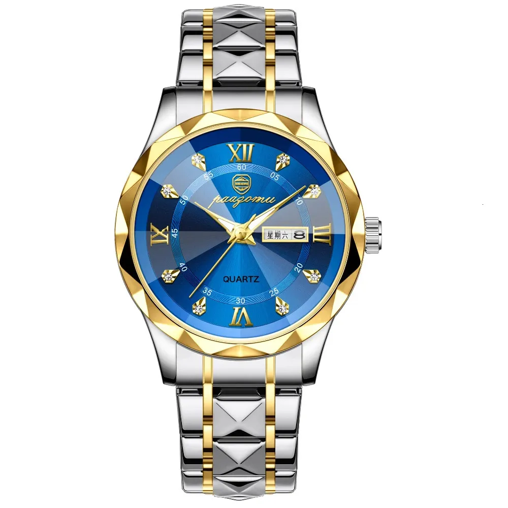 DHgate.com:Mens Stainless Steel Luminous Quartz Watch with
