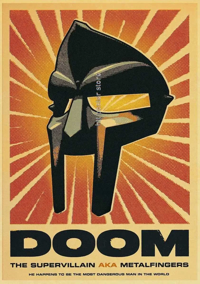MF Doom Madlib Retro 80s Movie Posters Hip Hop Rap Music MF Doom Madlib Retro 80s Movie Posters Hip Hop Rap Music
