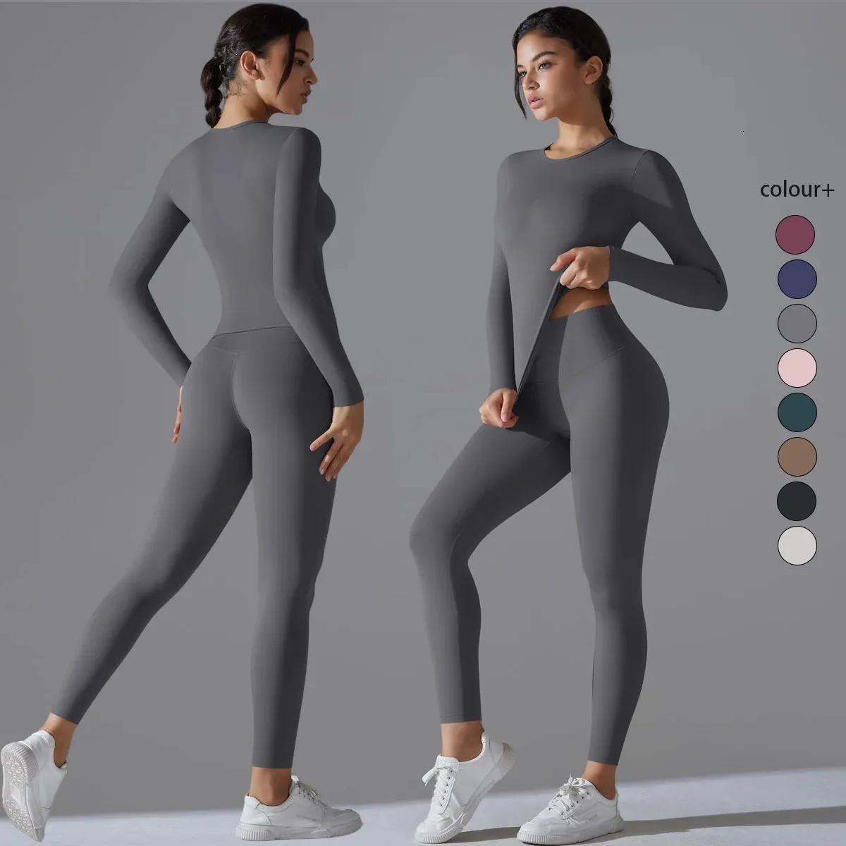 Stretch Robe For Exercise Breathable Yoga Set with Compression Sleeves: Fitness, Stretching ...