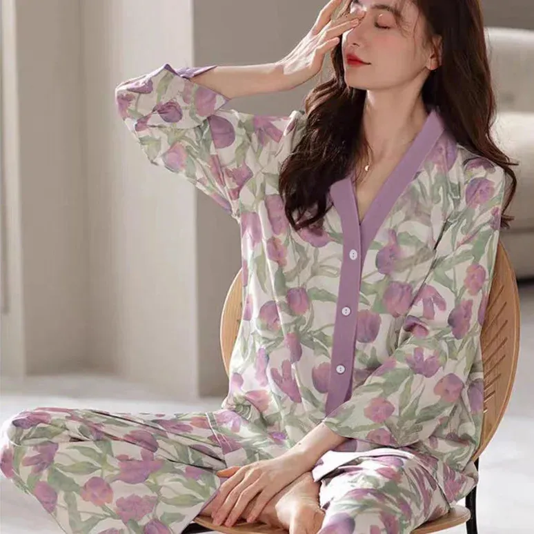 Women's Floral Knit Sleepwear Set – Soft... From Charm_clothes, $13.25 ...