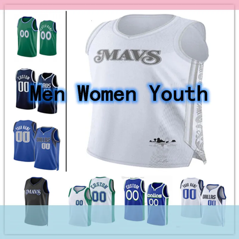 Mavericks Jersey Luka''Doncic Kyrie''Irving Spencer Dinwiddie  Olivier-Maxence Prosper Dwight Powell Dante Exum Maxi Kleber Lawson  Markieff Morris