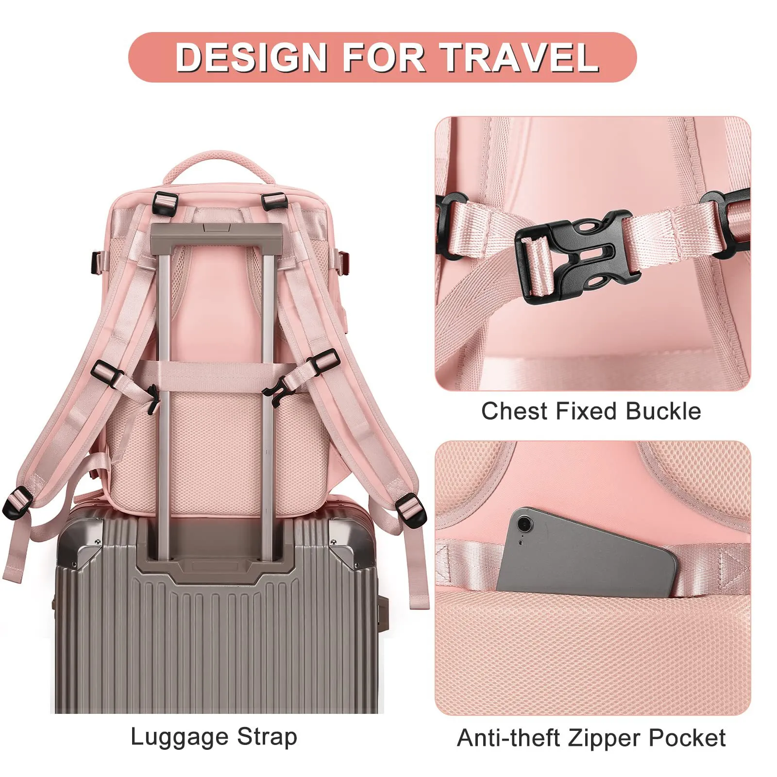Extra-Large Capacity Travel Backpack: Multi-Functional Short Trip Bag ...