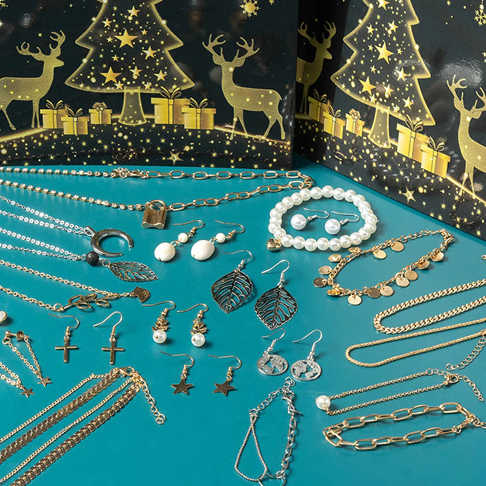 Calendrier l'avent femme 2025 bijoux pierres précieuses collier bracelet bague, manuel français