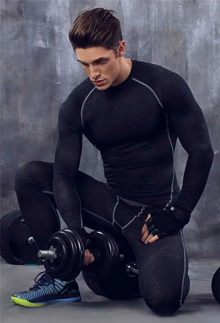 Save Big on Bulk Mens Thermal Underwear Shirts Mens Thermal Underwear Pants  Compression Bodysuit, O Neck Long Sleeve Fitness Shirt Knitted Trousers 