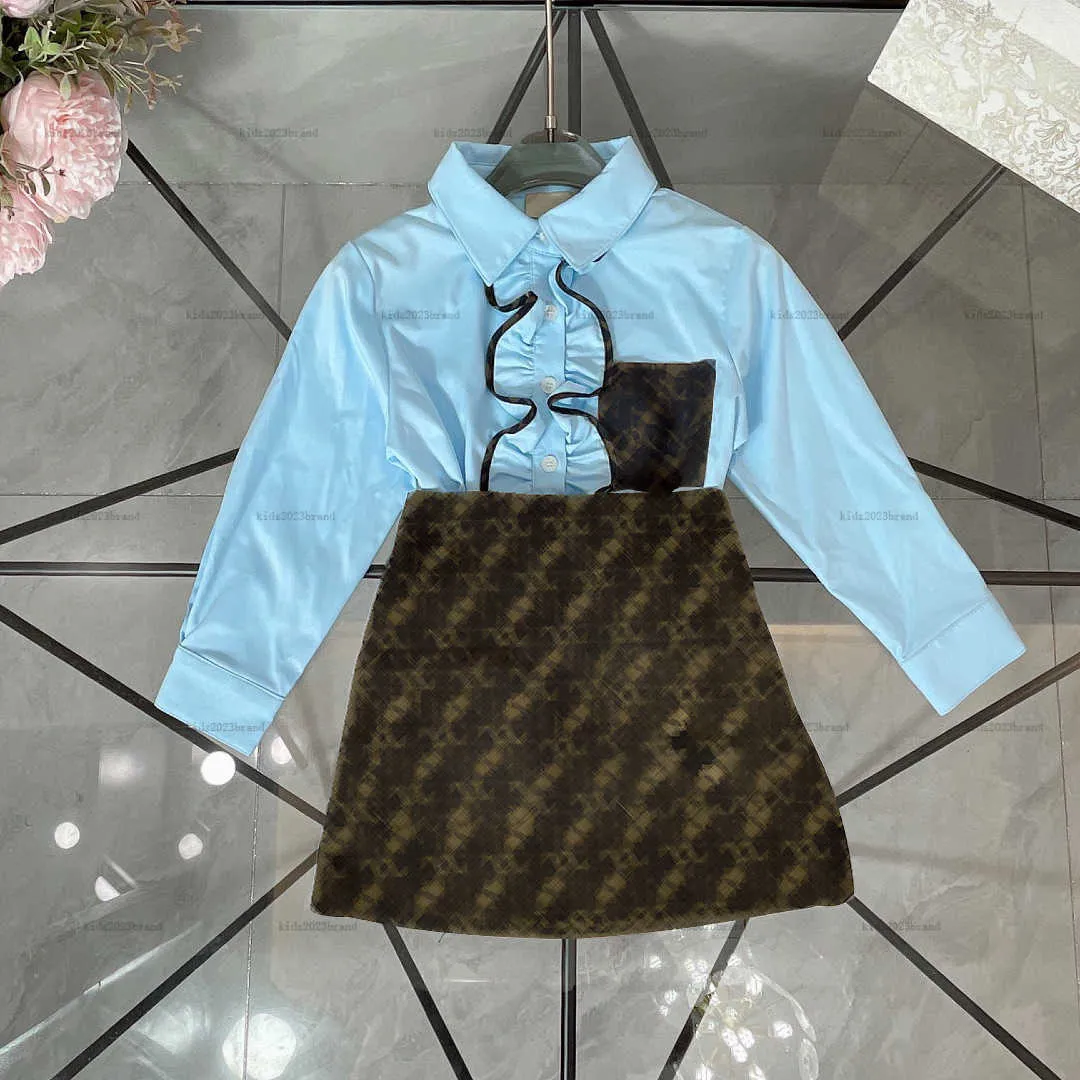 Designer Lotus Leaf Edge Princess Dress Set For Girls... 