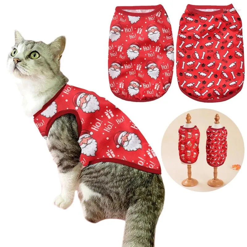 Cat Costumes Pet Christmas Costume For Dog Clothes Cute Elk Santa